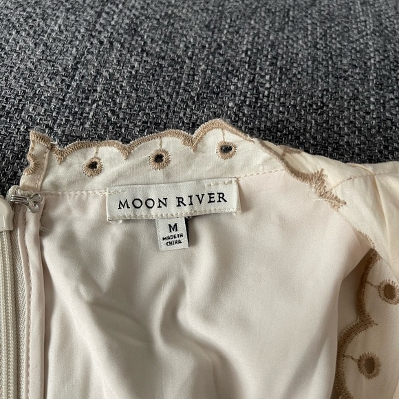 Moon River Vintage Inspired Cream Dress - Picture 6 of 12